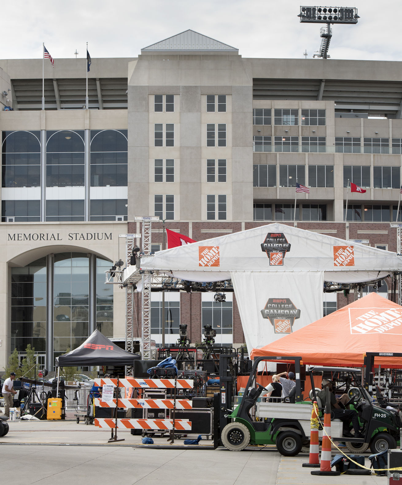 ESPN College GameDay set construction